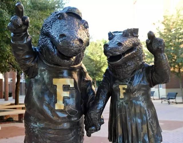 鳄鱼雕像-佛罗里达大学